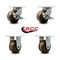 Service Caster 6 Inch Heavy Duty High Temp Phenolic Swivel Caster Brakes 2 Rigid SCC, 2PK SCC-KP92S630-PHRHT-SLB-2-R-2 - alternate 5